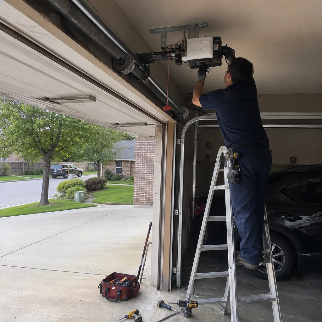 Garage Door Repair in Double Oak