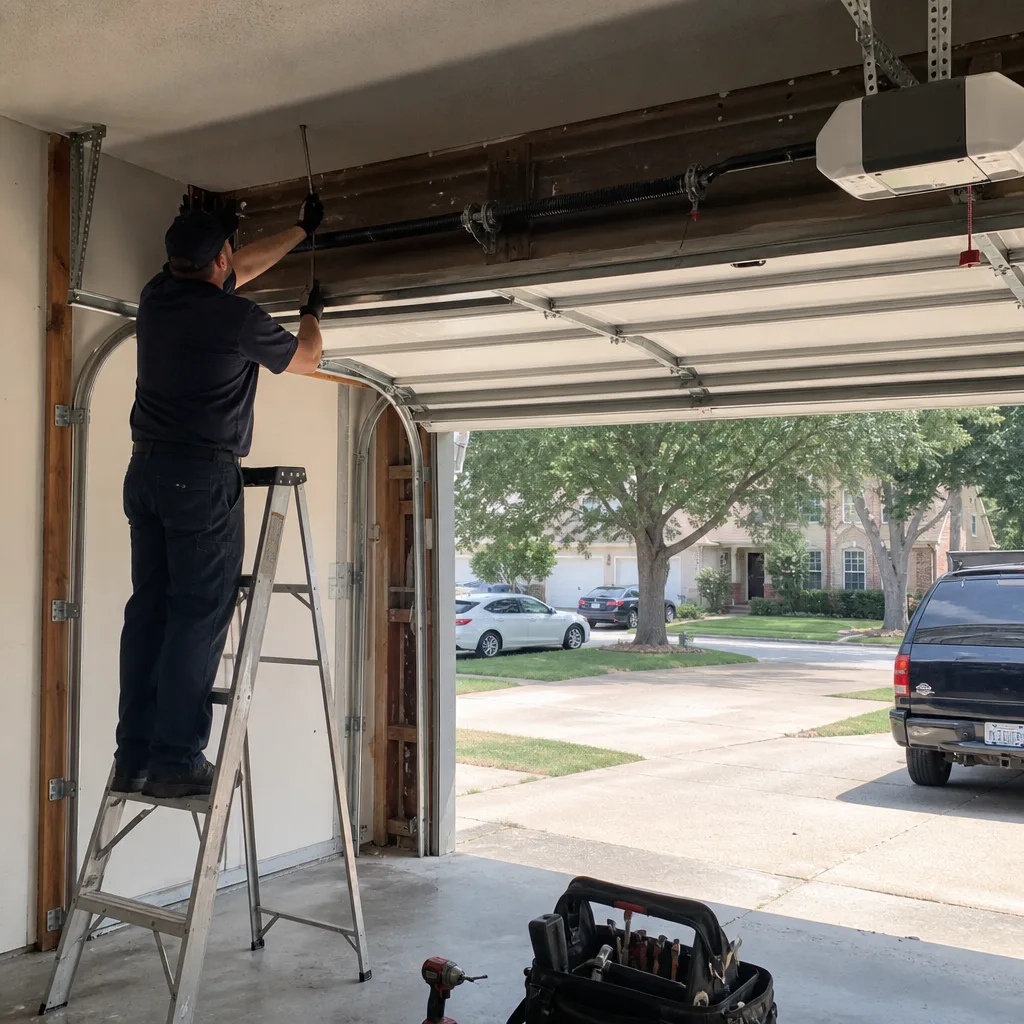 Garage Door Opener in Double Oak